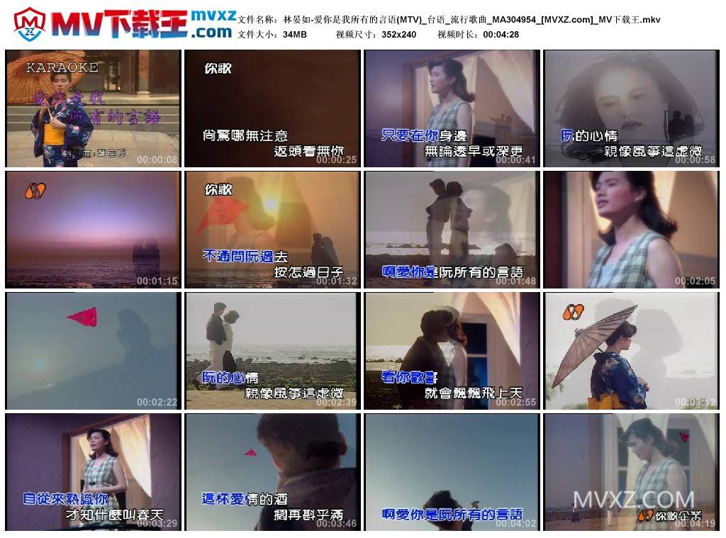 林晏如-爱你是我所有的言语(MTV)_台语_流行歌曲_MA304954
